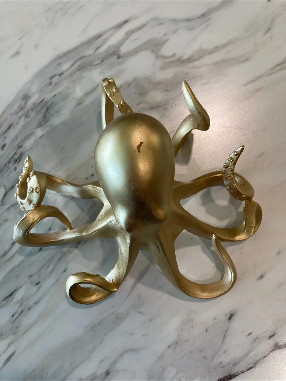 Octopus Decor Gold Tone